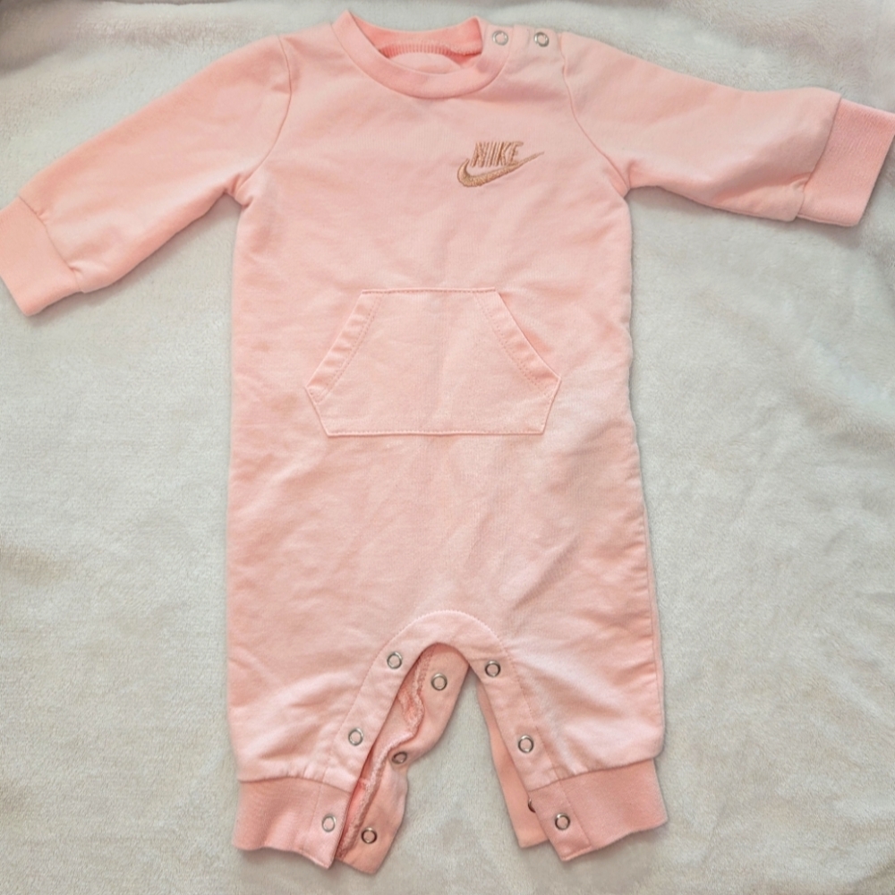 0-3 Months Nike baby Pink One Piece